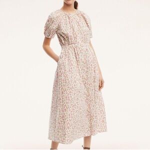 Brooks Brothers cotton shirtdress mushroom vegetable garden print size 0